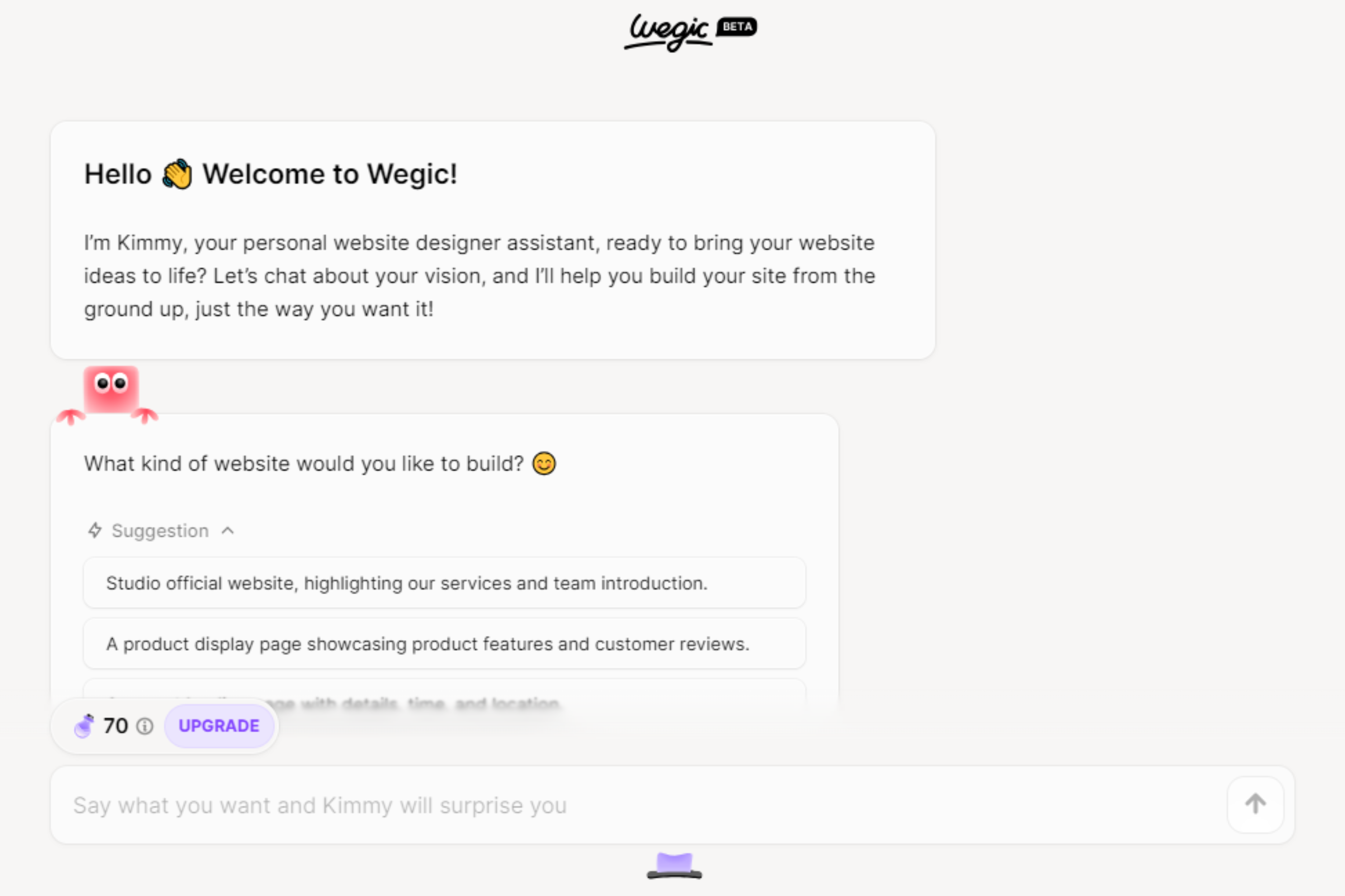 Overview of wegic: an ai powered website builder