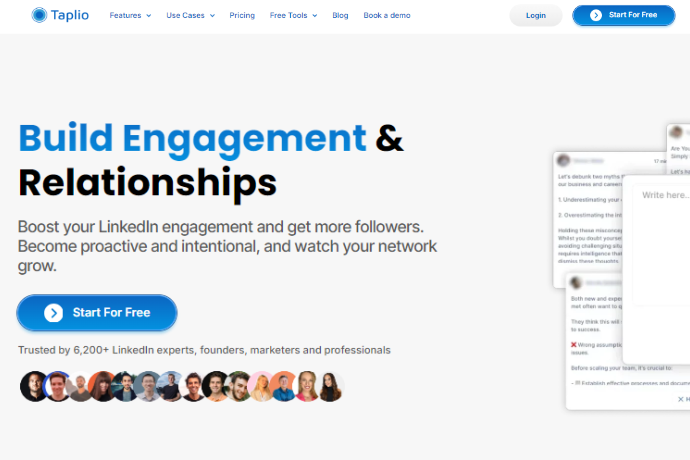 Taplio engagement tools