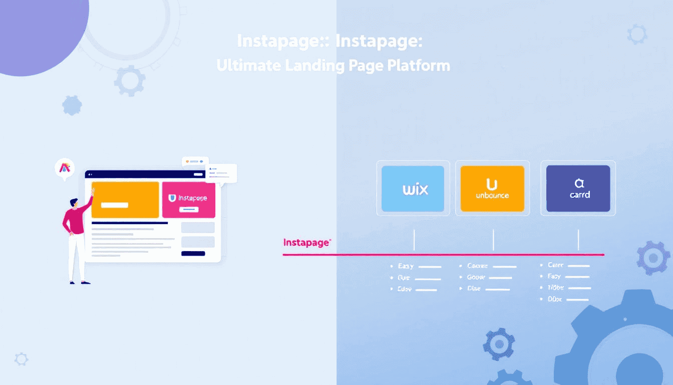 Comparison of instapage with its competitors in the landing page market.