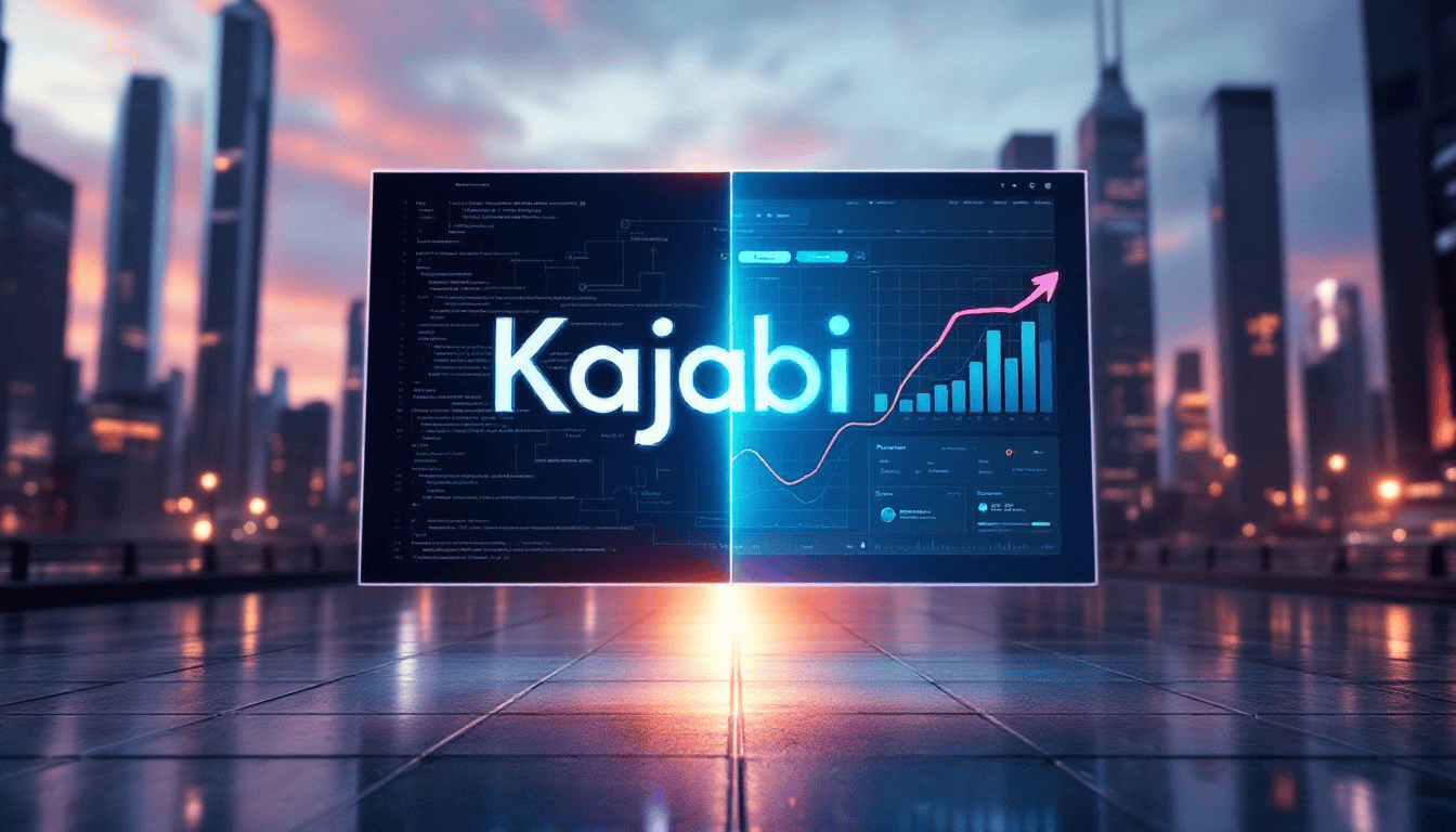 Key features of kajabi highlighted in a visual format.