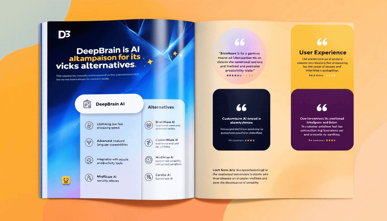 Comparative analysis of deepbrain ai with alternatives.