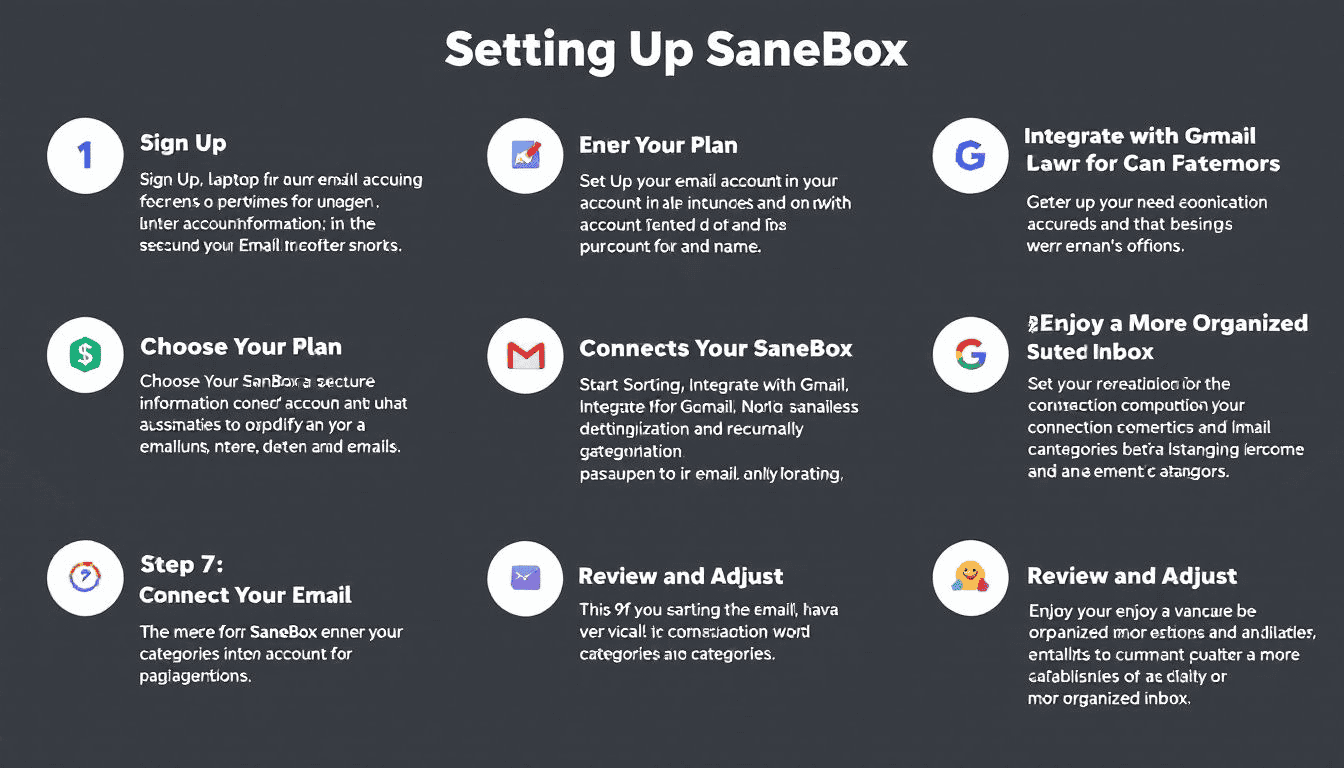 Step-by-step guide on setting up sanebox.