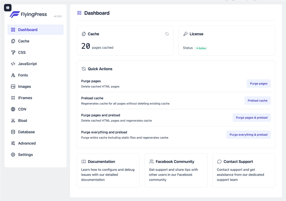 Dashboard overview