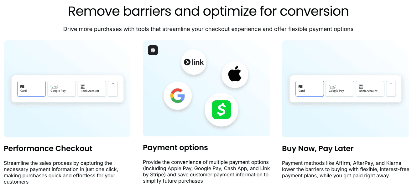 Payment options