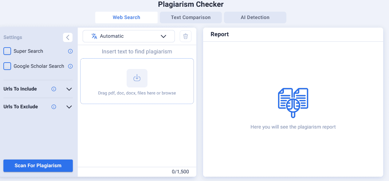 Plagiarism checker