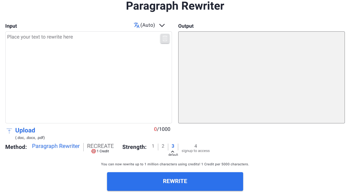 Rewriting tool