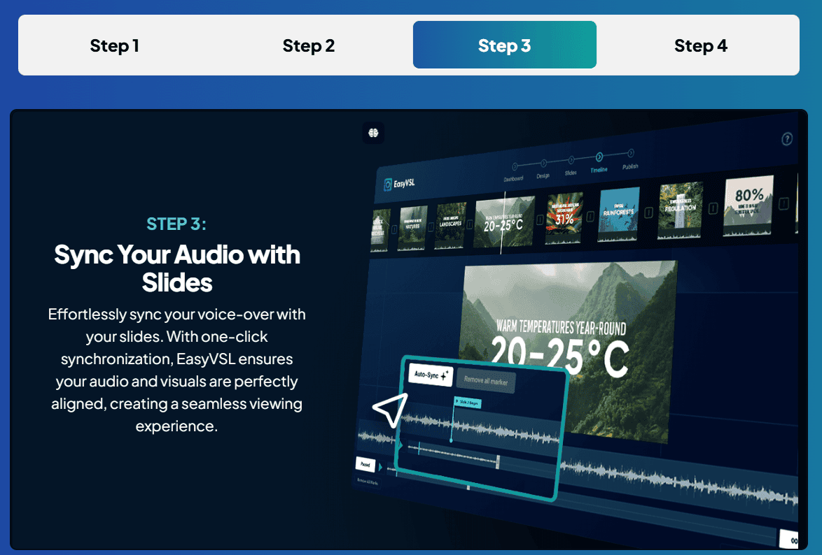 Step 3: sync audio with slides