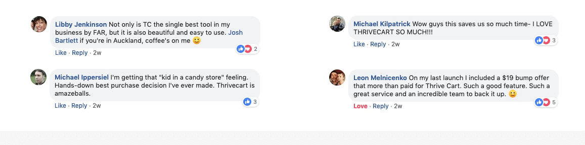 Thrivecart user feedback