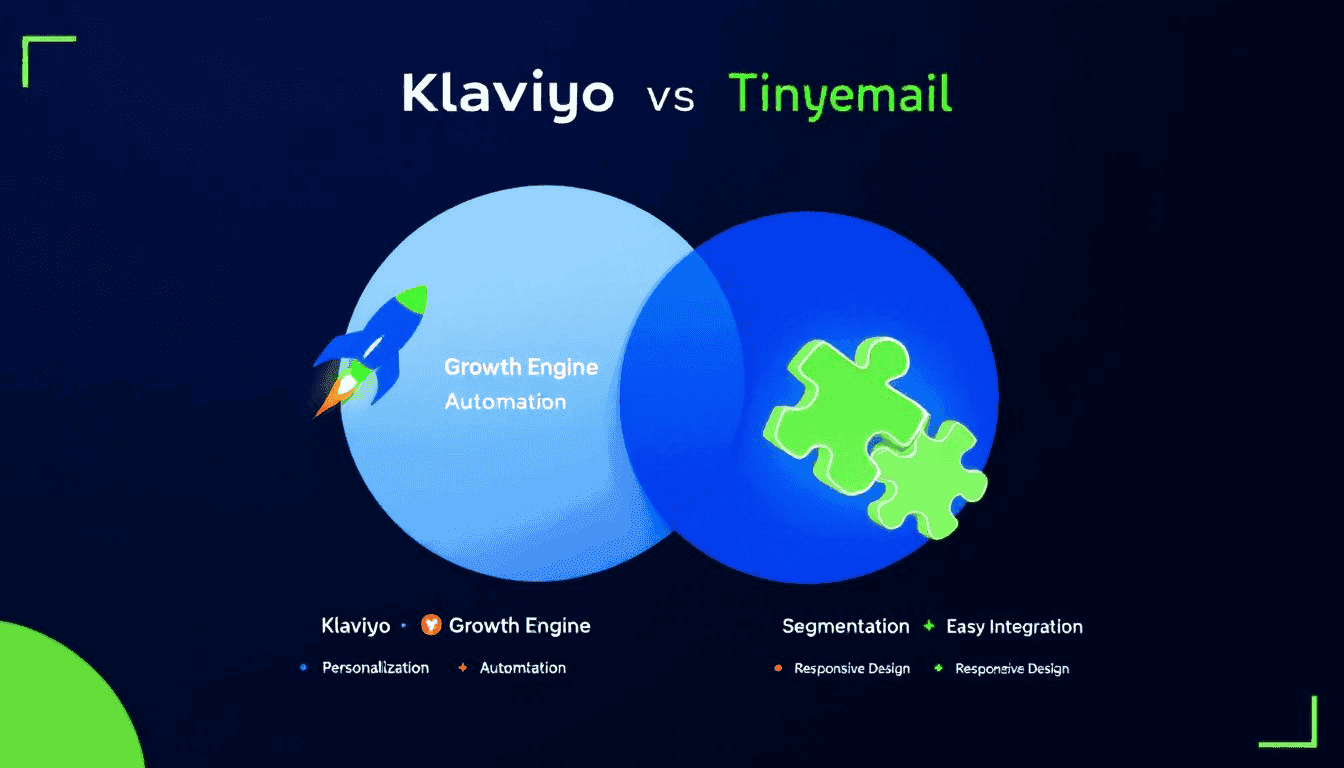 Comparison of klaviyo vs tinyemail, two leading email marketing tools.